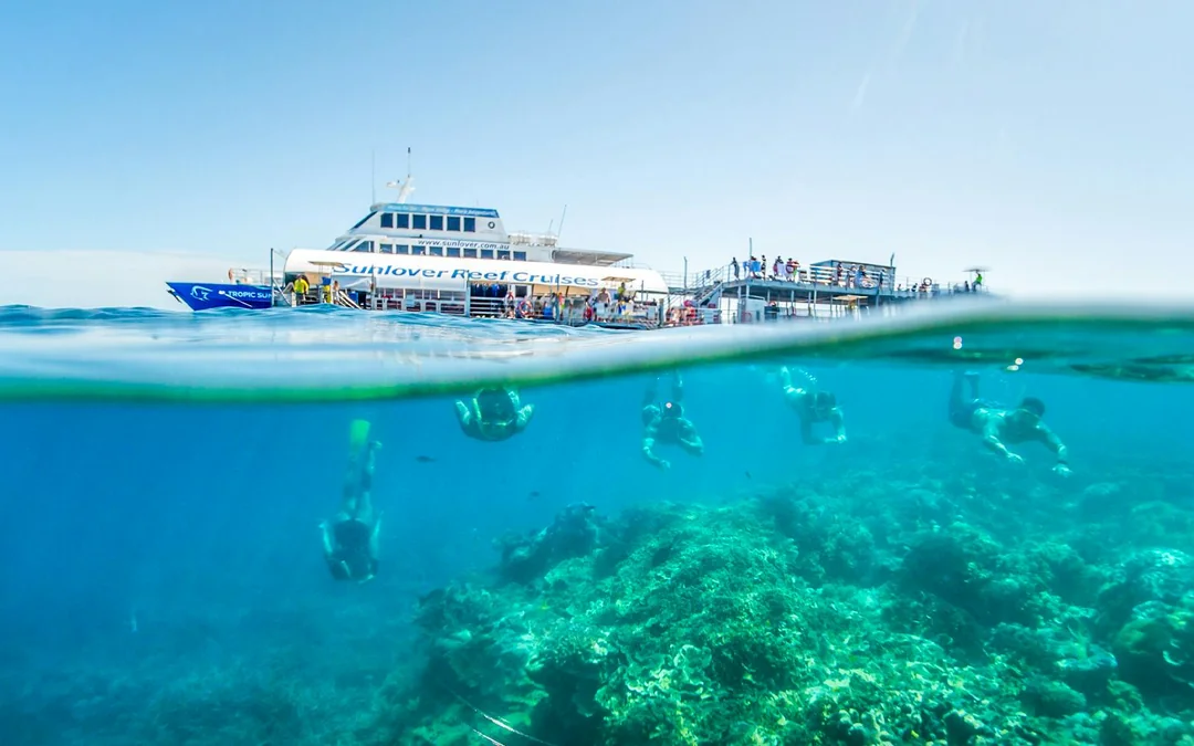 Cairns to Great Barrier Reef Snorkel Cruise with Pontoon Activities and Lunch by Sunlover Image 1