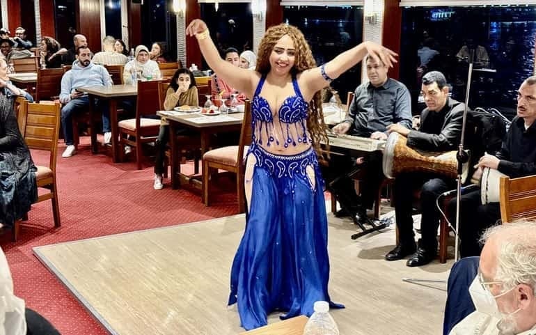 Cairo Nile Dinner Cruise with Buffet, Live Belly Dance, Tanoura Show, and Hotel Transfers Image 6