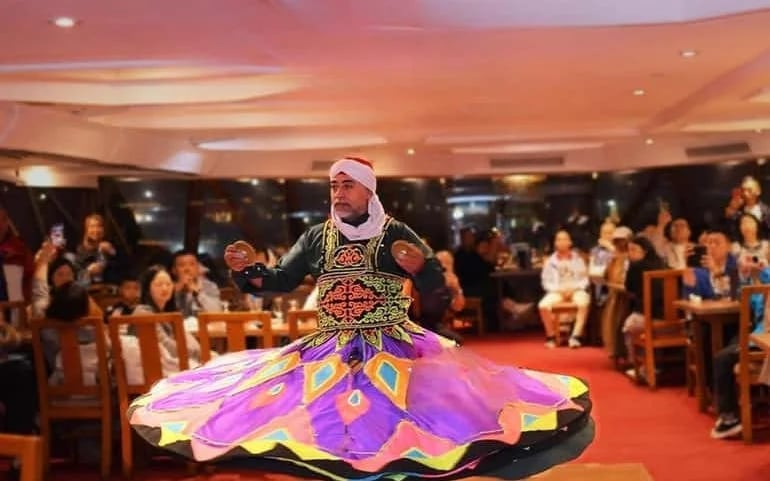 Cairo Nile Dinner Cruise with Buffet, Live Belly Dance, Tanoura Show, and Hotel Transfers Image 10