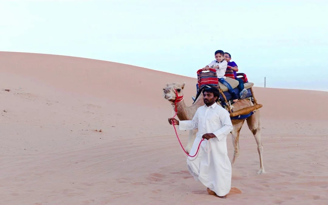 Camel Trekking at Ras Al Khaimah Bedouin Oasis Camp with transfers in RAK Image 1