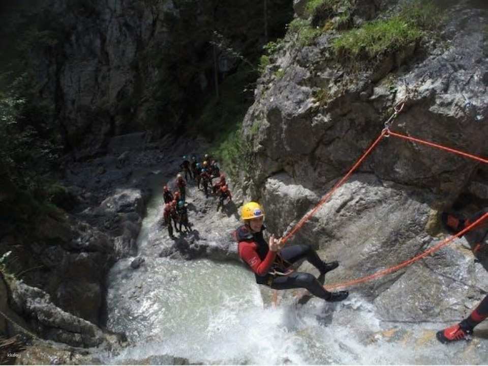 Canyoning beginner tour through the Hachle Canyon in Imst