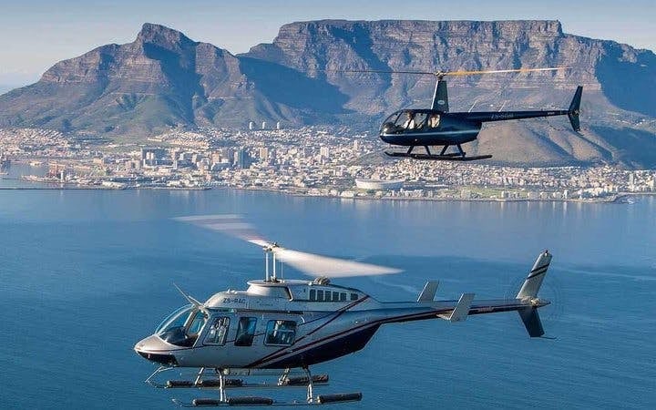Cape Town Private Helicopter Flight, Winelands Wine Tastings and Picnic Lunch Tour Image 2