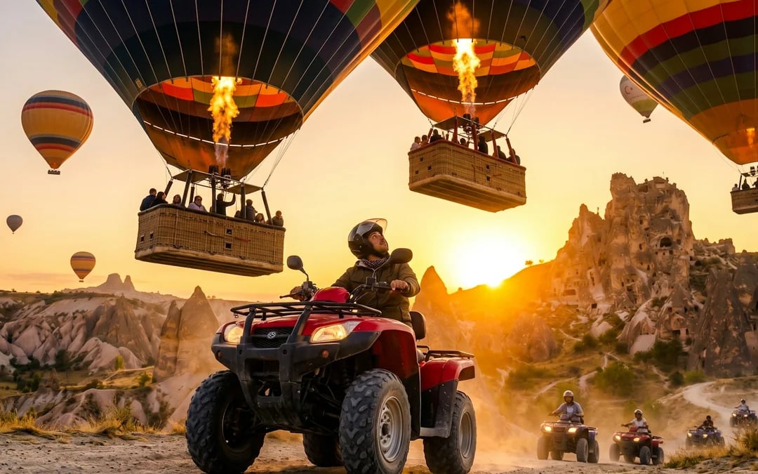 Cappadocia Sunrise Guided ATV Quad Bike Tour with Round-Trip Hotel Transfers Image 1