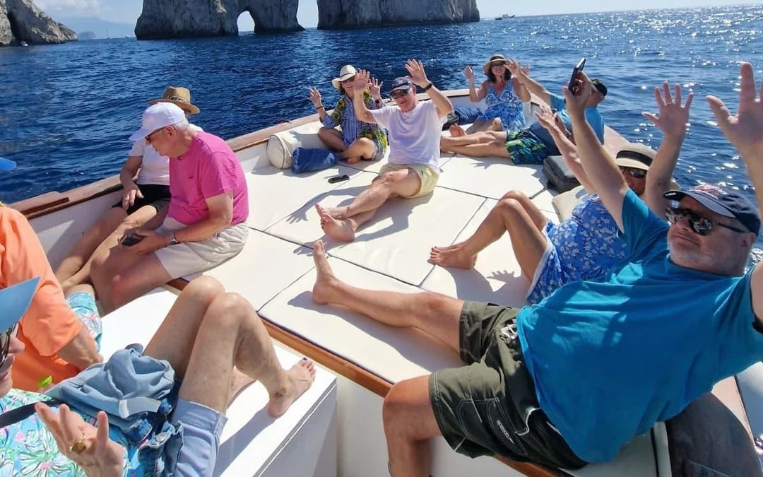 Capri Boat Tour with Swimming Stop, Local Snacks, and Homemade Limoncello Image 2