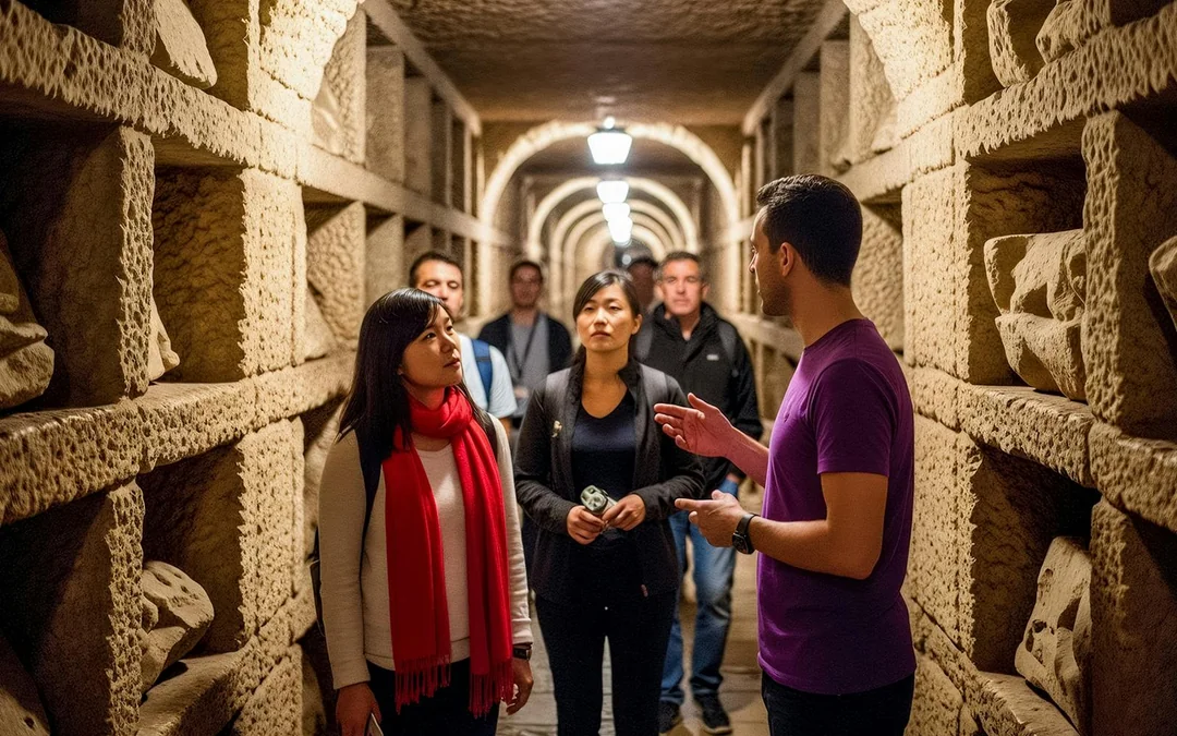 Capuchin Crypt & Roman Catacombs Guided Tour & Transfers Image 1