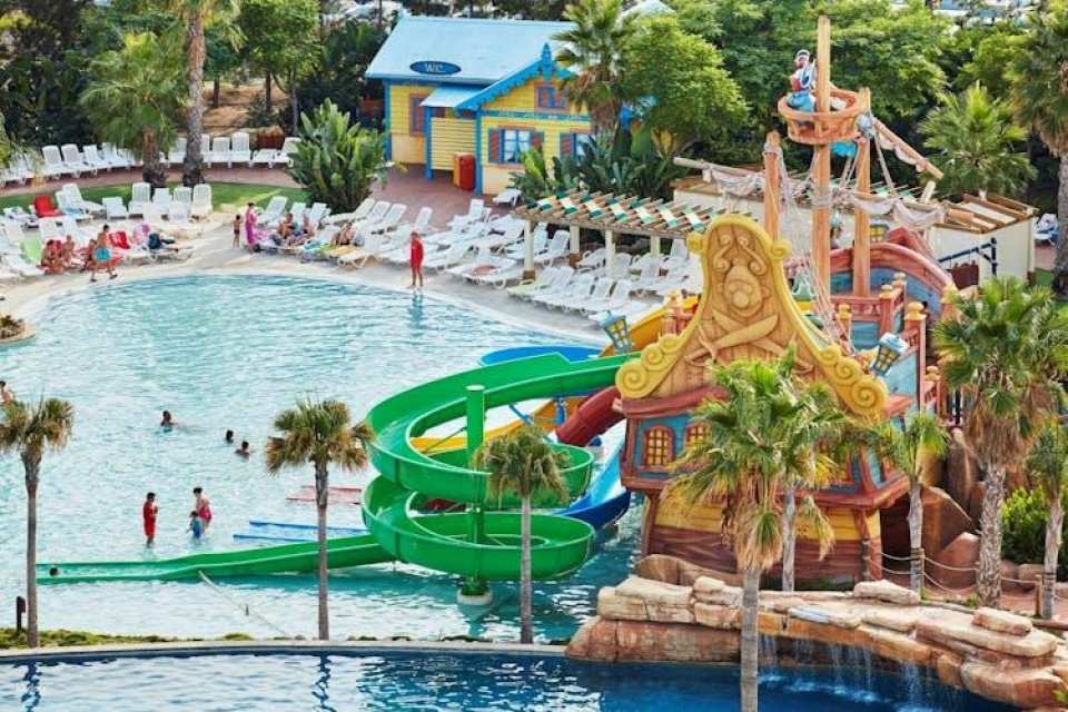 Caribe Aquatic Park by day and PortAventura Park by night 1-day combo