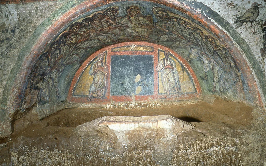Catacombs of Domitilla and Capuchin Crypt Guided Tour with Transfers Image 1