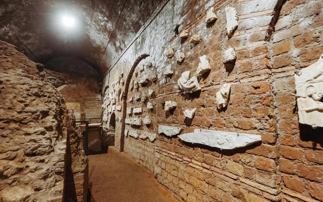 Catacombs of St. Sebastian Guided Tour with Aqueducts & Appian Way Image 4