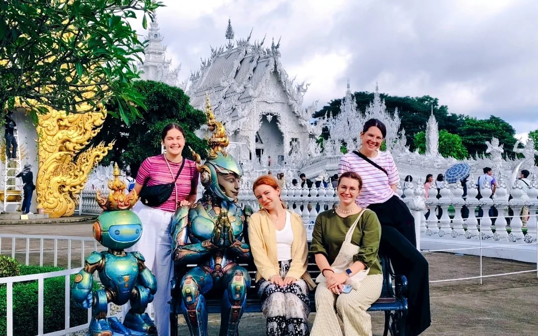 Chiang Rai: White Temple, Blue Temple, Black House & Golden Triangle Guided Tour with Hotel Transfers Image 1