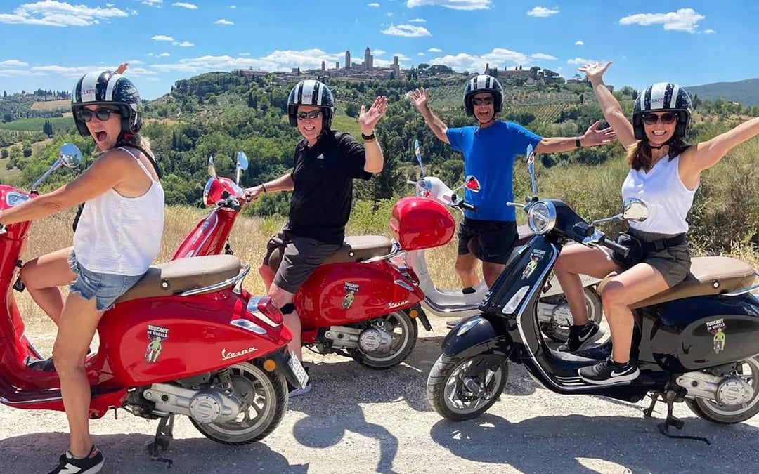 Chianti Vespa Tour with Vernaccia Wine Tasting and Winery Visit at Sunset Image 5