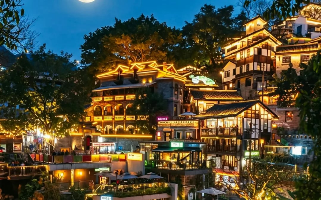 Chongqing Two-River Night Cruise with Door-to-Door Pick-up, Xiahaoli Old Street and Scenic Drive Image 1