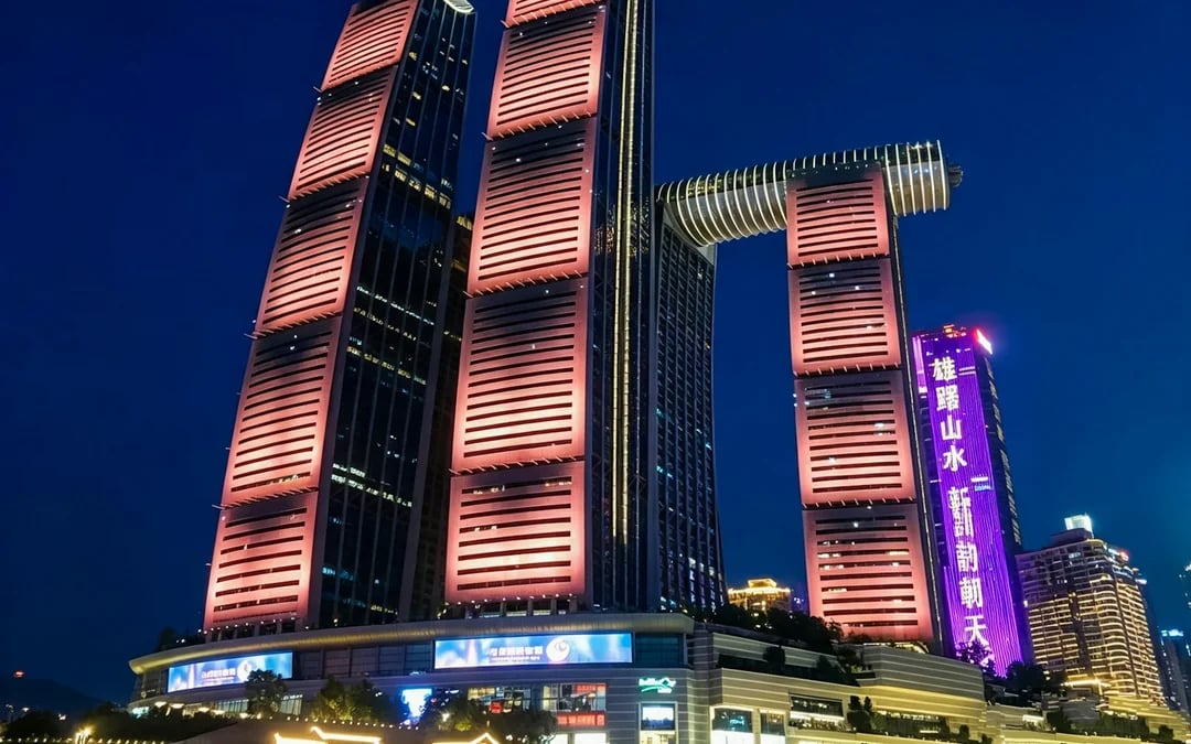 Chongqing Two-River Night Cruise with Door-to-Door Pick-up, Xiahaoli Old Street and Scenic Drive Image 7