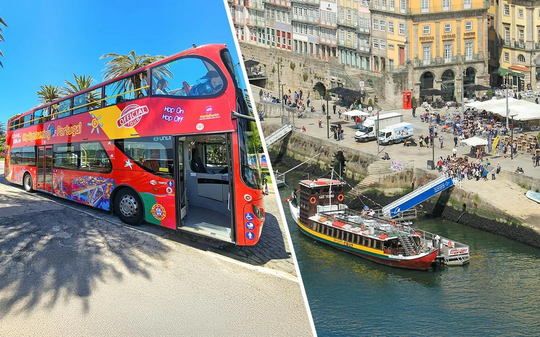 City Sightseeing: Porto Hop-on Hop-off Bus Tour with Douro River Six Bridges Cruise Image 1