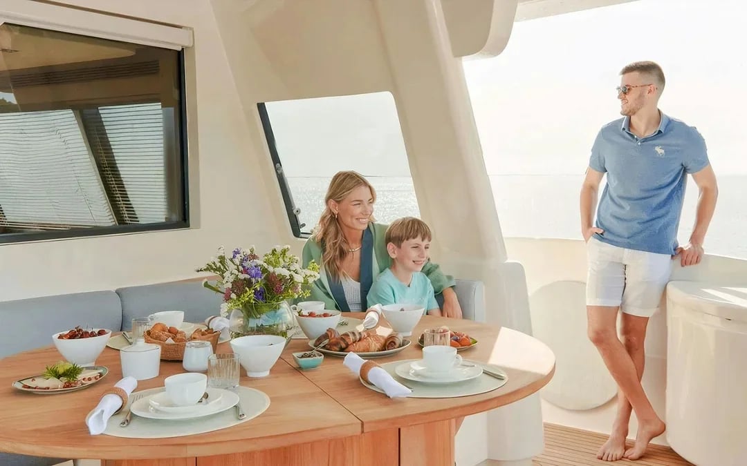 Coffee Club on the Waves: Luxury Yacht Rental From Dubai Marina Image 1