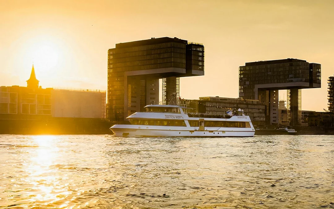 Cologne City Rhine River Evening Cruise with Lounge Music & DJ Image 1