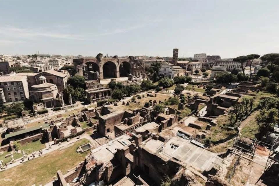 Colosseum with the arena floor, Roman Forum and Palatine Hill tour