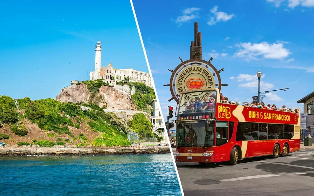 Combo: Alcatraz Tour + San Francisco 48-Hour Hop-on Hop-off Bus Tour Image 1