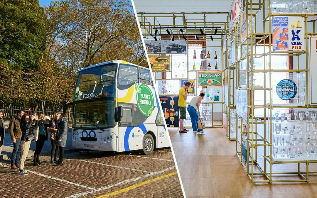 Combo: Brussels Hop-on Hop-off Bus Tour + Belgian Beer World Tickets Image 1