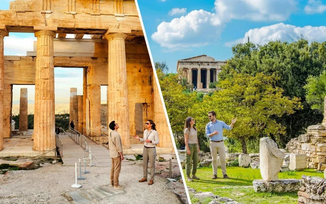 Combo Guided Tour: Acropolis Parthenon + Ancient Agora Tour with Entry Tickets Image 1