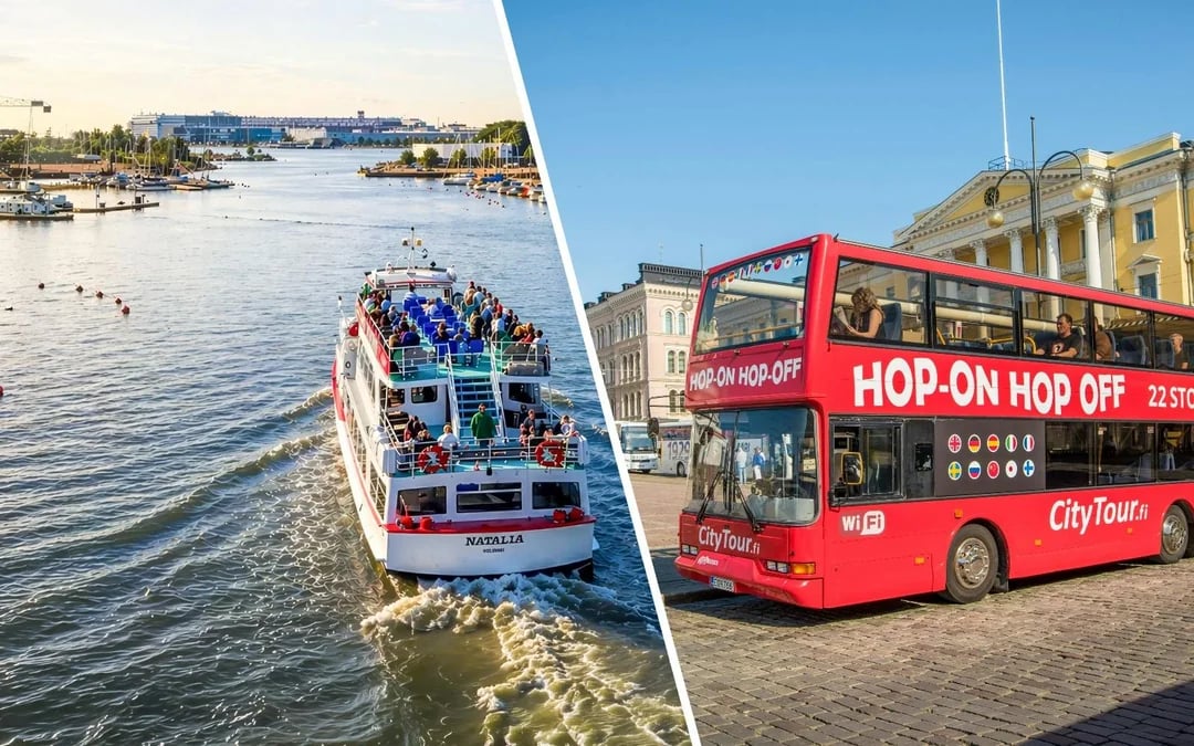 Combo: Helsinki Archipelago Sightseeing Cruise + Hop-On Hop-Off Bus Tour Image 1