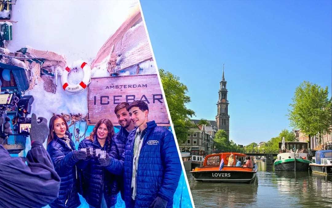 Combo: Icebar Amsterdam + 1-Hour Canal Cruise Tickets Image 1