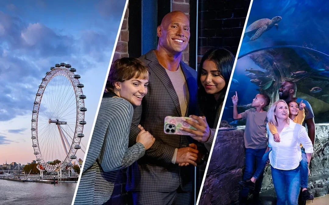 Combo: London Eye + Madame Tussauds + SEA LIFE London Aquarium Tickets Image 1