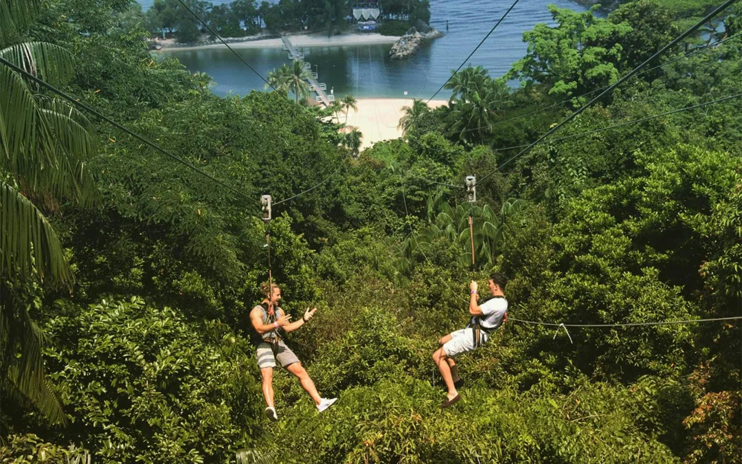 Combo: MegaZip Tickets at Mega Adventure Park Sentosa + Singapore Cable Car Sky Pass / Albatross Speedboat Adventures Image 2