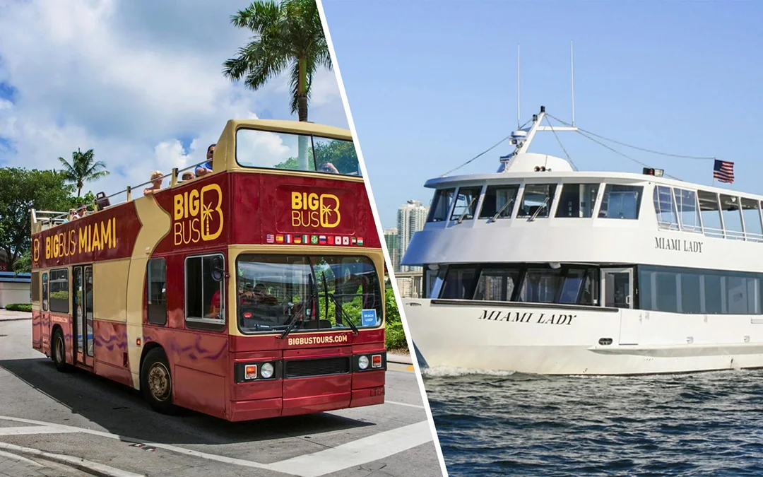 Combo (Save 30%): Miami Bus Tour + Millionaire's Row Cruise Tickets Image 1