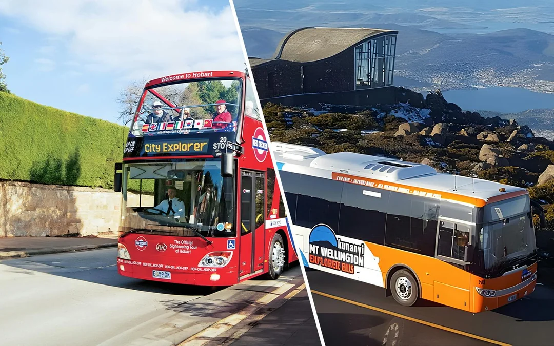 Combo (Save 6%): Hobart Hop-on Hop-off Bus Tour + kunanyi/Mt Wellington Explorer Bus Pass Image 1