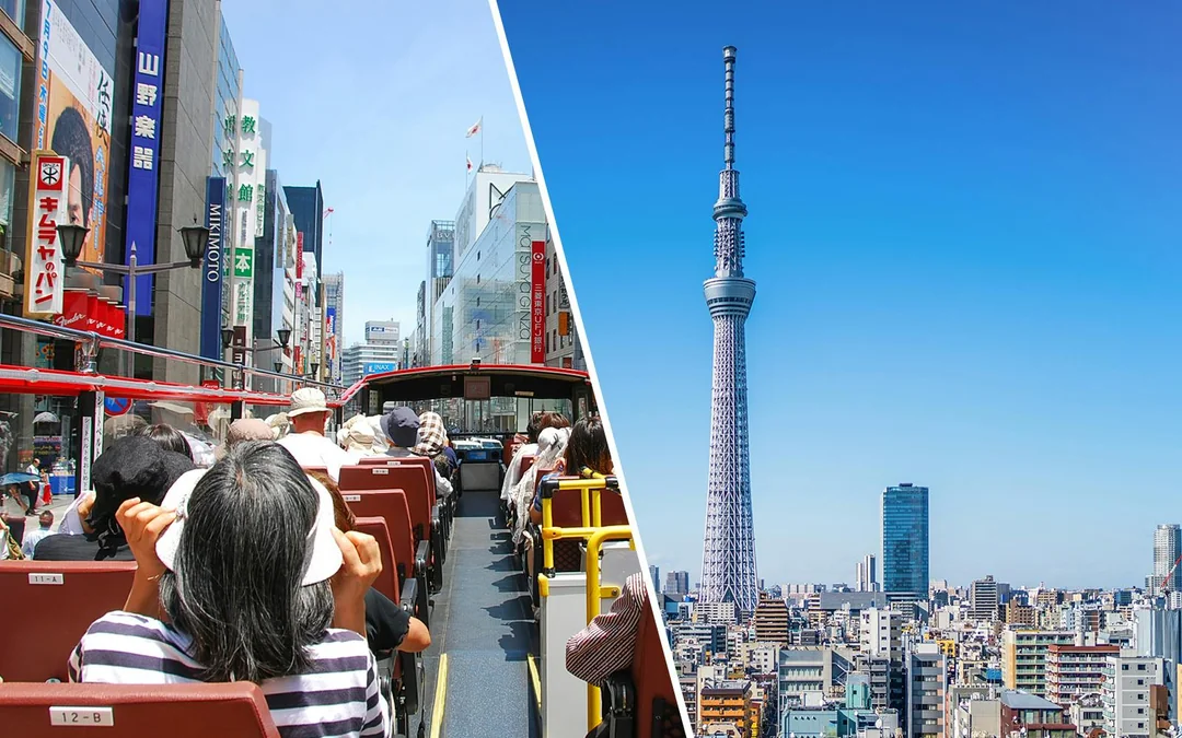 Combo: Tokyo Hop-On Hop-Off Bus Tour + TOKYO SKYTREE Tickets Image 1