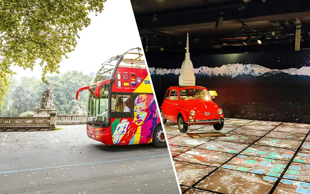 Combo: Turin Hop-on Hop-off Bus Tour + National Automobile Museum Tickets Image 1