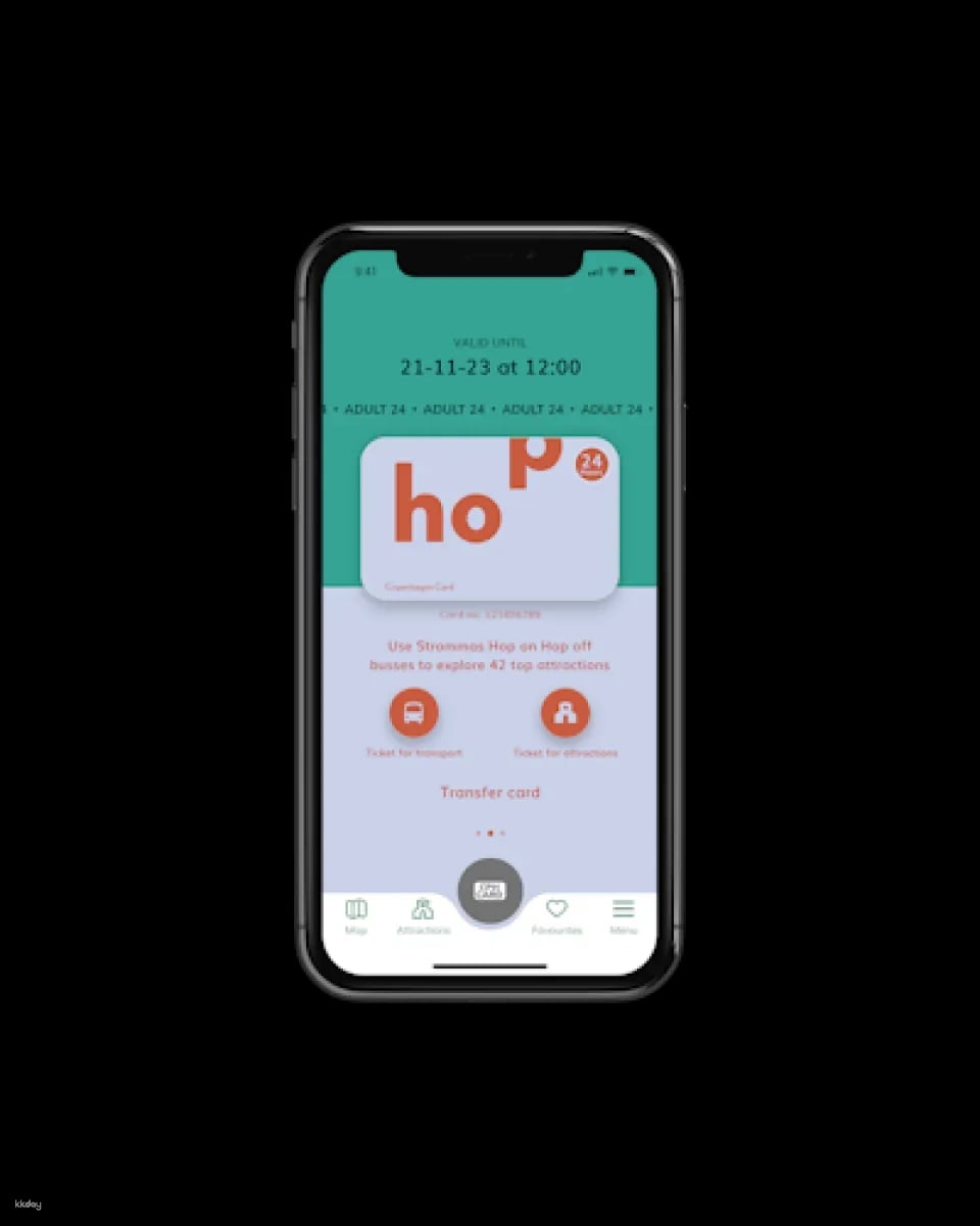 Copenhagen card-HOP with 40+ attractions and hop-on hop-ff bus