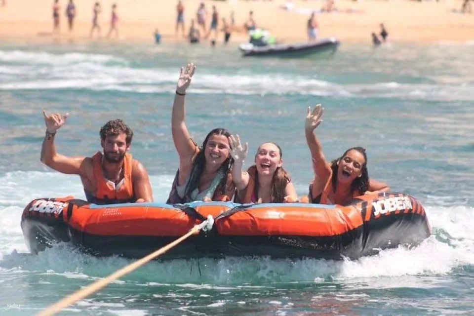 Crazy cookie boat experience in Armação de Pêra
