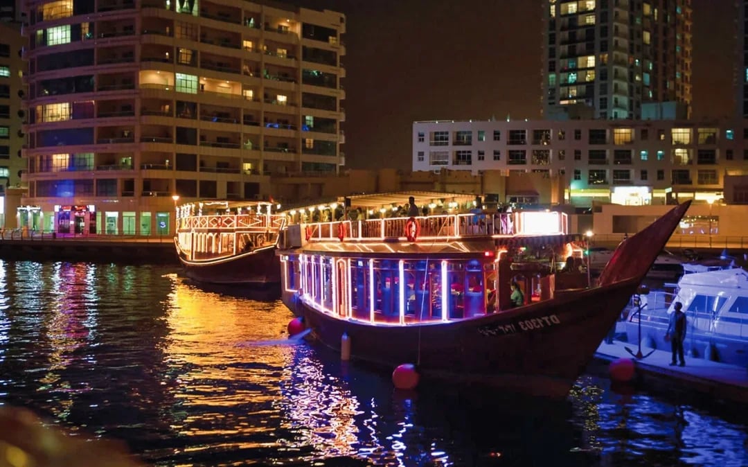 Dhow Cruise Dinner in Dubai Marina with Live Entertainment Image 2