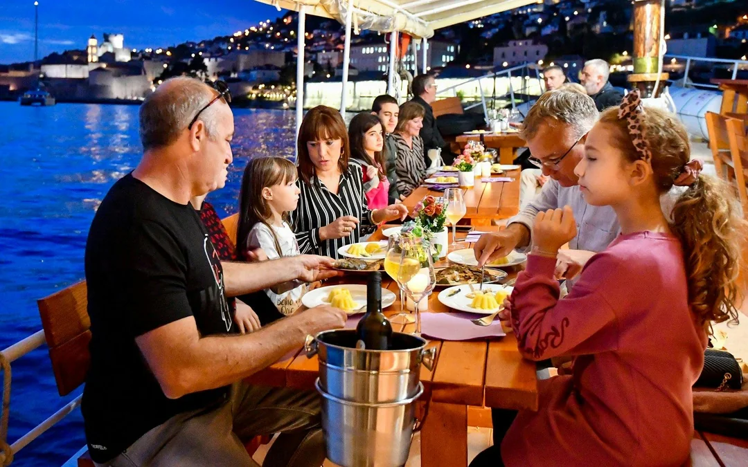 Dinner Cruise in Front of Dubrovnik City Walls at Sunset Image 2