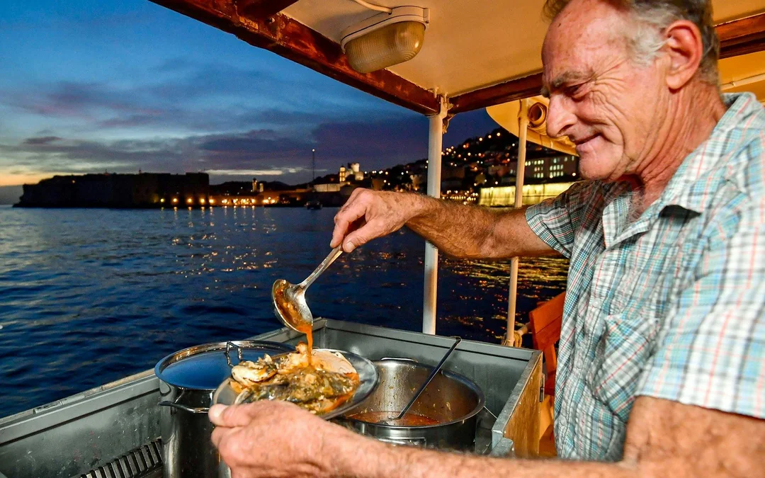 Dinner Cruise in Front of Dubrovnik City Walls at Sunset Image 5