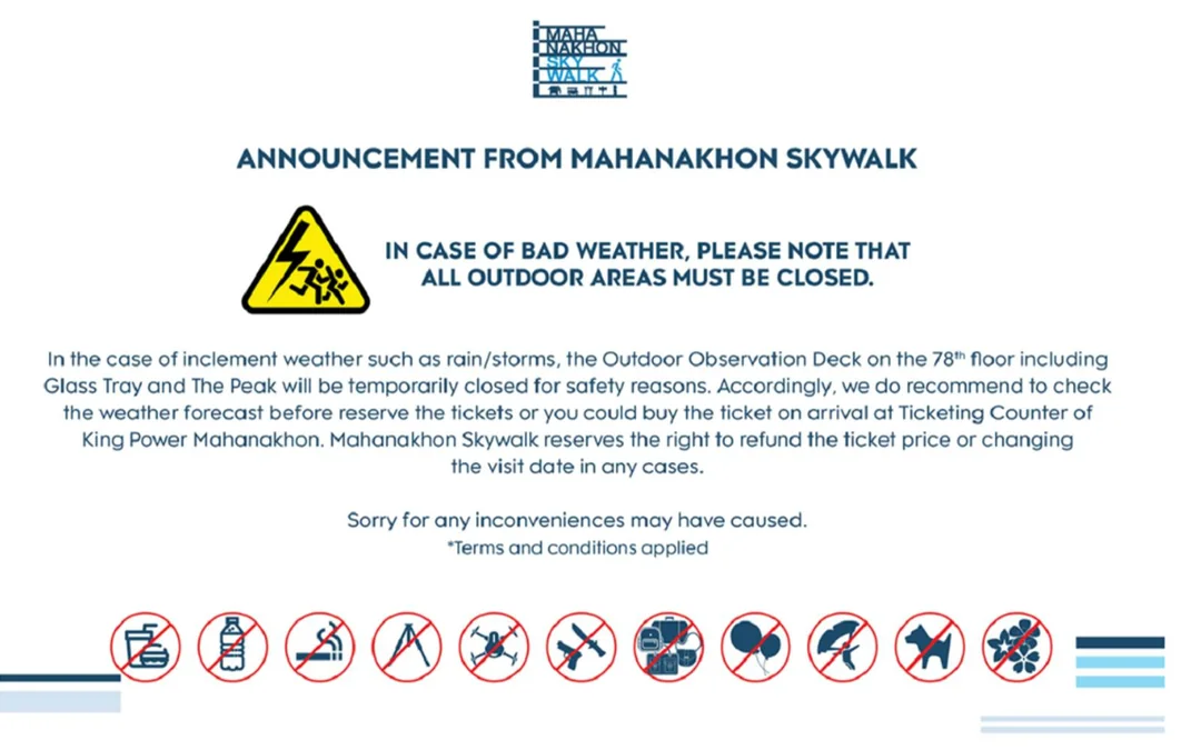 [Direct Entry] Mahanakhon SkyWalk Tickets with Rooftop Access Image 12