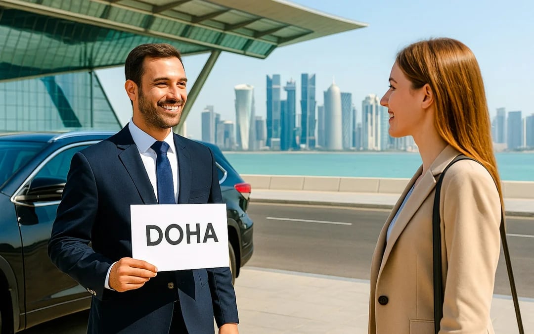 Doha Private One-Way Airport Transfer for Up to 4 Guests: Hamad International Airport (DOH) Pickup or Drop-Off Image 1