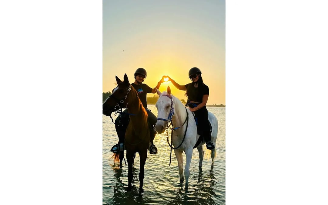 Dubai Beach Horse Riding with Private Picnic for Two Image 6