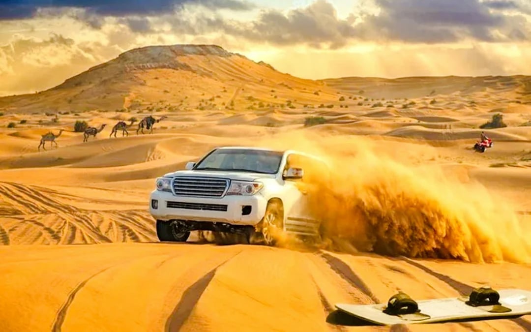 Dubai Desert Safari with 4x4 Dune Bashing, Camel Ride, BBQ Dinner, Live Shows and Hotel Transfers Image 5