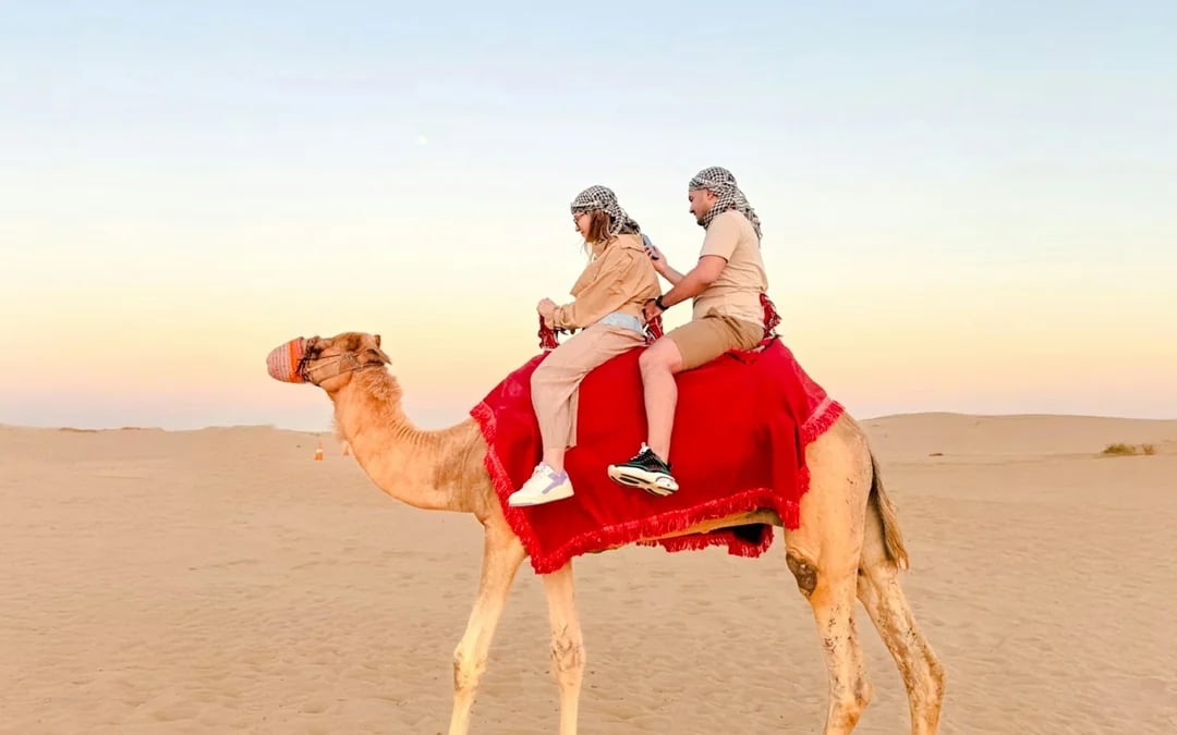 Dubai Evening Desert Safari with 4x4 Dune Bashing, BBQ Dinner, Live Shows & Hotel Transfers Image 2