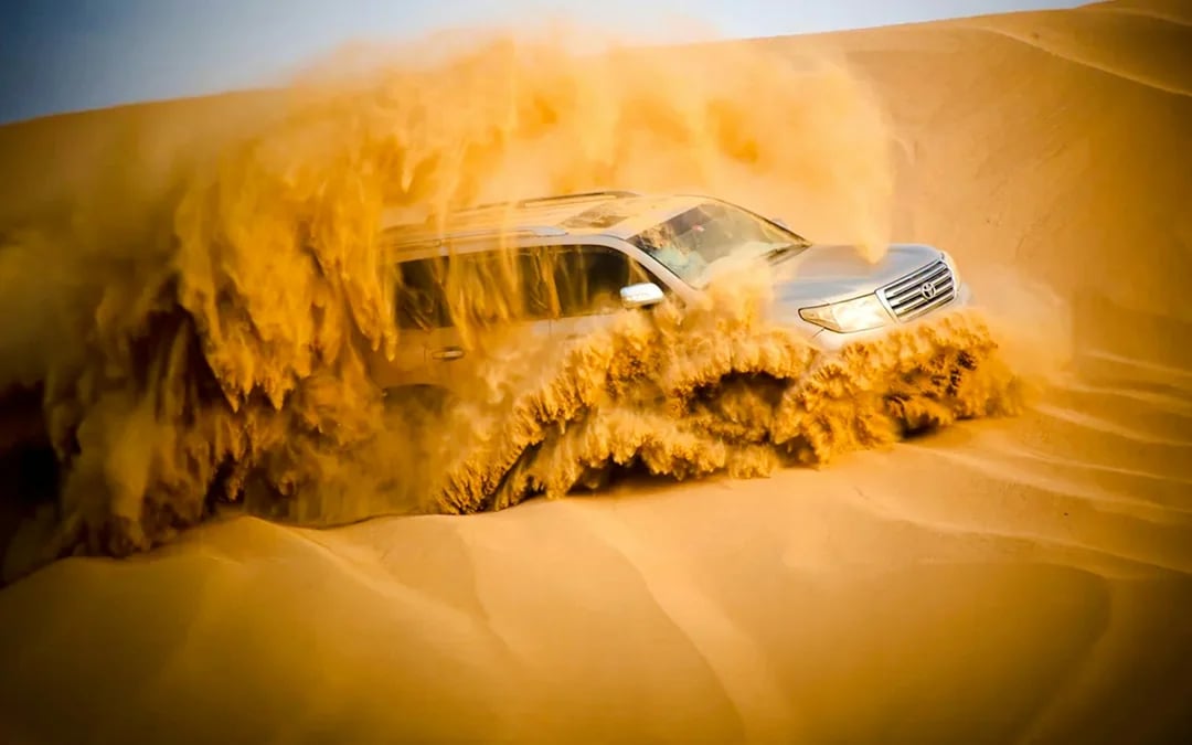 Dubai Evening Desert Safari with 4x4 Dune Bashing, BBQ Dinner, Live Shows & Hotel Transfers Image 6