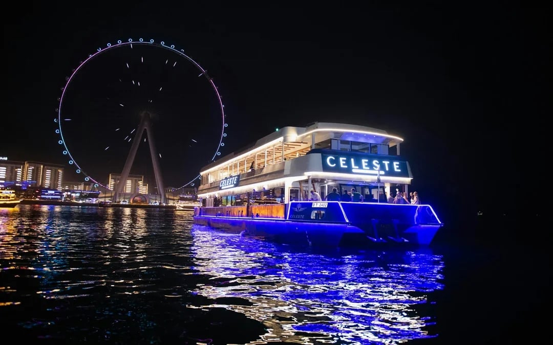 Dubai Marina Dinner Cruise with International Buffet and Live Entertainment Image 2