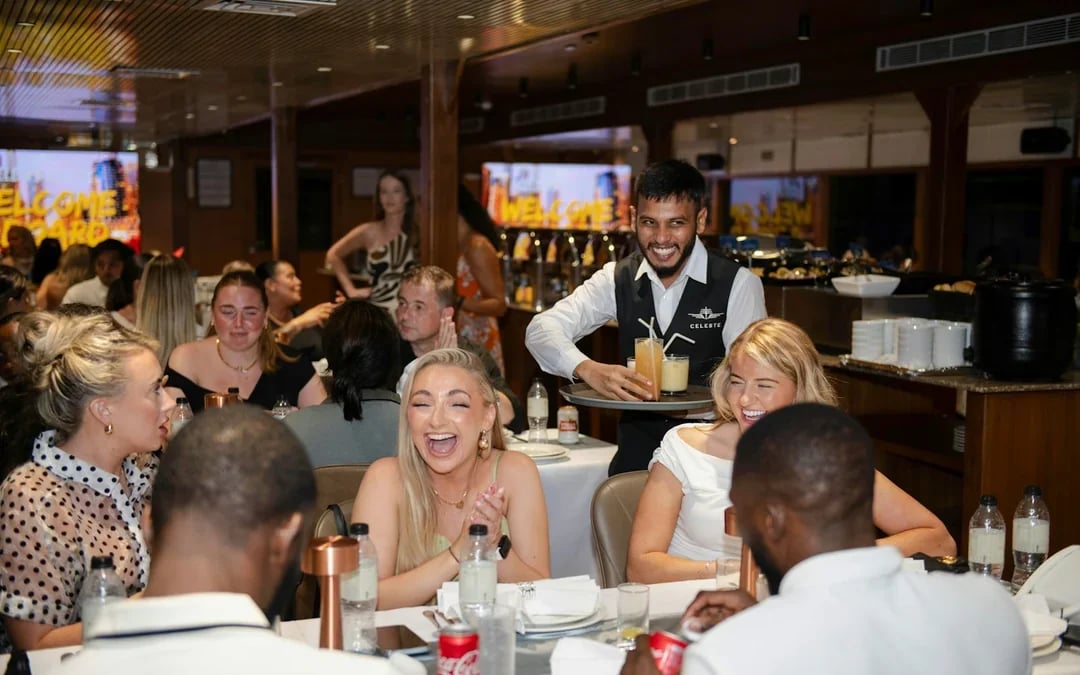 Dubai Marina Dinner Cruise with International Buffet and Live Entertainment Image 5