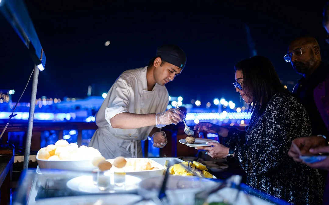Dubai Marina Luxury Dhow Cruise with Indian Buffet Dinner Image 4