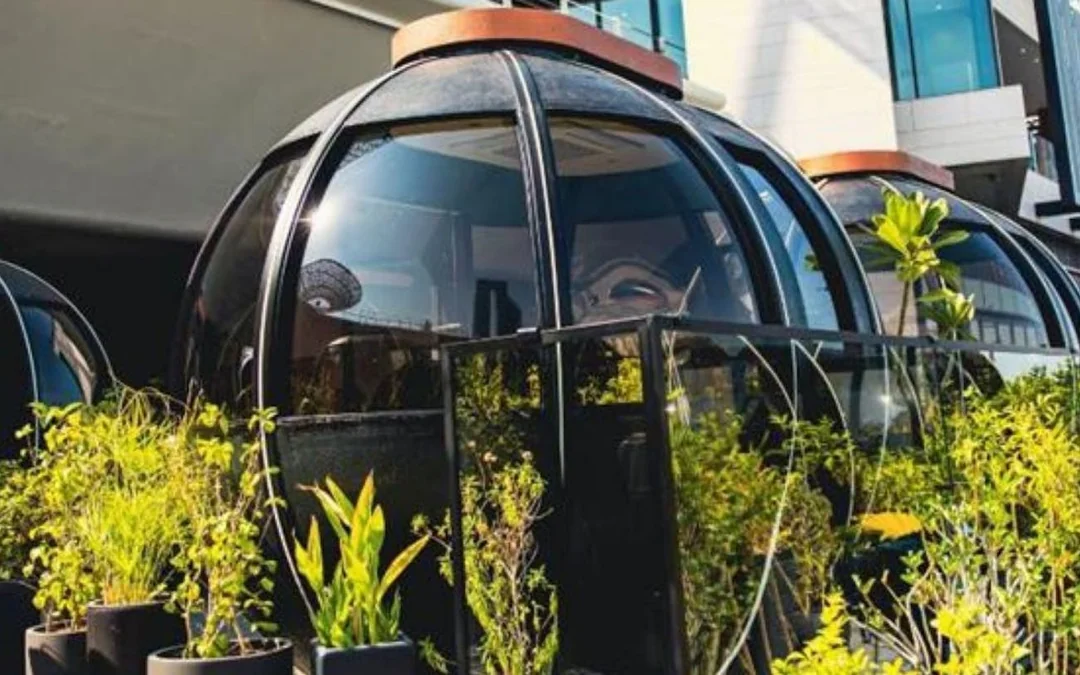 Dubai Private Pod Dining Experience with 4-Course Pan-Asian Set Menu and Skyline Views Image 2