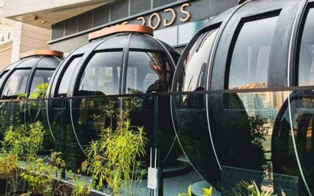 Dubai Private Pod Dining Experience with 4-Course Pan-Asian Set Menu and Skyline Views Image 3