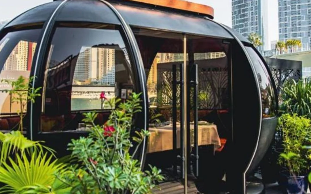 Dubai Private Pod Dining Experience with 4-Course Pan-Asian Set Menu and Skyline Views Image 5