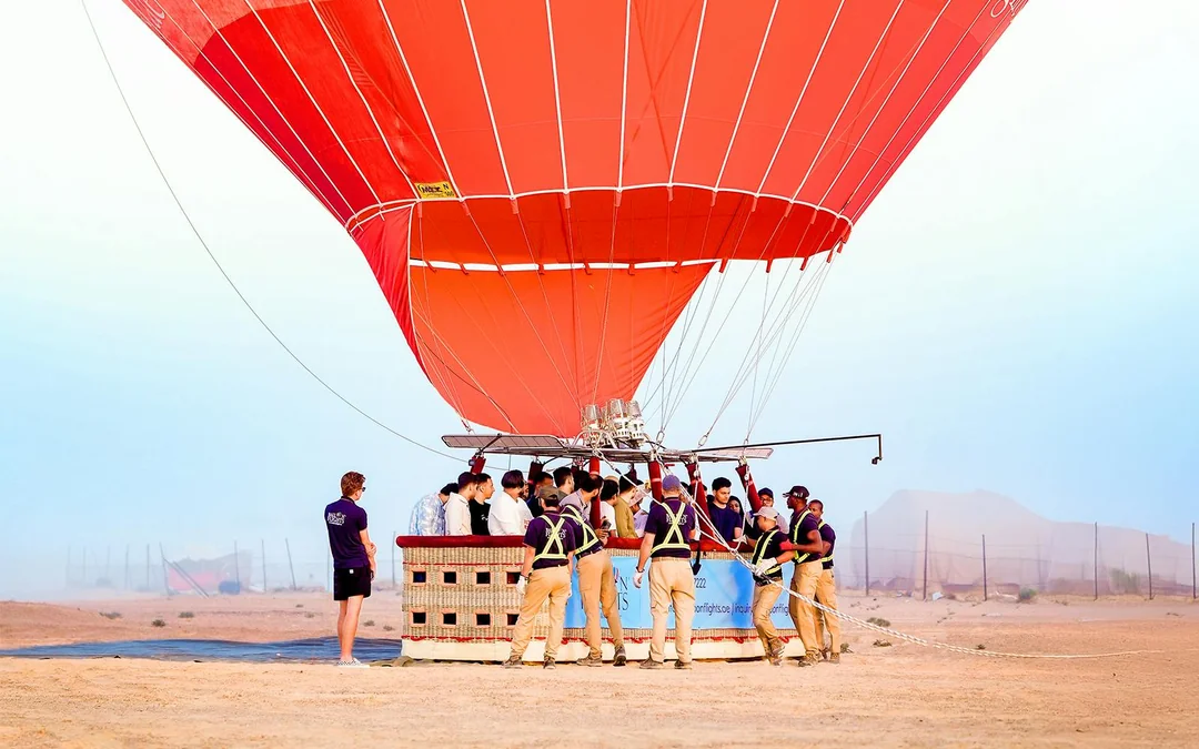 Dubai Sunrise Hot Air Balloon Ride with Hotel Transfers Image 2