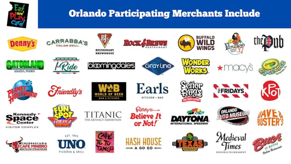 Eat and Play Card Orlando